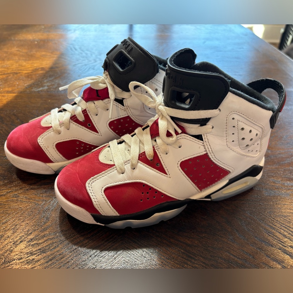 Jordan Kids Sneakers in Red, White, and Black